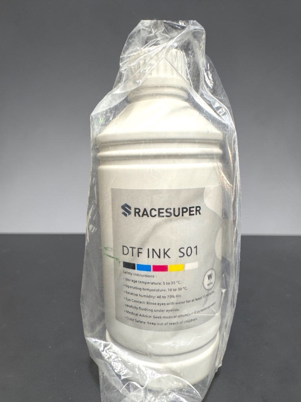 RaceSuper S01 DTF White Ink 1000ml New Sealed
